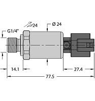 Датчик давления TURCK PT250R-2104-I2-DT043P