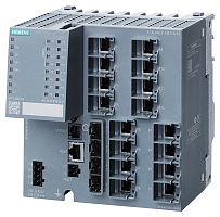 6GK5416-4GS00-2AM2 Управляемый коммутатор 3 уровня  SCALANCE  XM416-4C (модульный). 16 X 10/100/1000 Мбит / с RJ45,   4X 10/100Мбит / с SFP , Возможность расширения до 24 портов (Электр. или оптичю,) с KEY PLUG