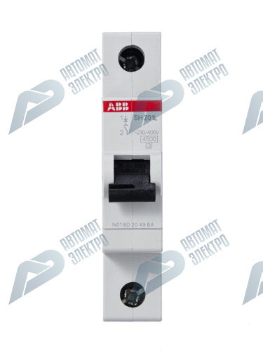 ABB Выключатель автоматический 1-полюсной SH201L B20 фото 2