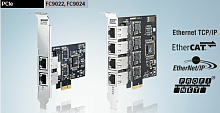 Beckhoff. Gigabit-Сетевая карта Ethernet PC, 2 канала, PCI-Express x1 - FC9022 Beckhoff