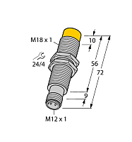 Индуктивный датчик TURCK NI8-M18E-LIU-H1141