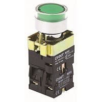 Кнопка управления NP2-BW3365 1НО+1НЗ зеленая AC/DC230В(LED) IP40 (CHINT) 574268