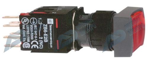 SE XB6 Кнопка с возвратом красная 12-24В, 16мм фото 2