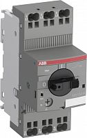 ABB Выключатель автоматический MS132-10K 100 кА с втычными клеммами с регулир. тепловой защитой 6.3A-10А Класс тепл. расцепит. 10