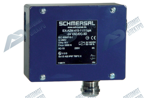 Дверной выключатель безопасности Schmersal EX-AZM415-02/02ZPK-24VAC/DC-3D
