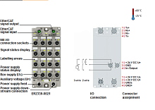 Beckhoff. EtherCAT Box, литой цинковый корпус, 16 цифровых входа, 24 В постоянного тока, 3,0 мс, или выхода 24 В постоянного тока, Imax = 0,5 A (? 4 A), свободно конфигурируемый, М12 - ER2339-0022 Beckhoff