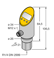 Датчик давления TURCK PS01VR-311-LI2UPN8X-H1141