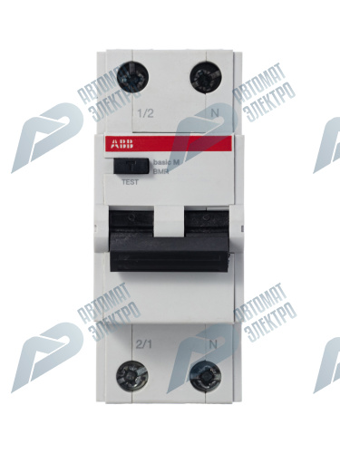 ABB Выключатель автоматический дифференциального тока, 1P+N, 16А, C, 4.5kA,30мA, AC, BMR415C16 фото 2