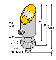 Датчик давления TURCK PS003A-505-LI2UPN8X-H1141