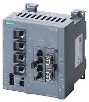 6GK5308-2FP10-2AA3 Управляемый промышленный коммутатор SCALANCE X308-2, 7 X 10/100 Мбит/c  с портами RJ45, 1 X 10/100/1000 Мбит RJ45,  2 X 1000 Мбит  SM SC оптич. портов . диагностика, рез. блок питания, PROFINET-IO DEVICE