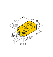 Индуктивный датчик TURCK BI10-Q14-Y1X