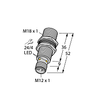 Индуктивный датчик TURCK BI5U-MT18-AP6X-H1141