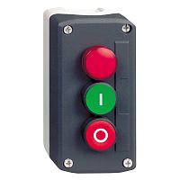 SE Пост кнопочный с 2 кнопками и сигнальной лампой с подсветкой