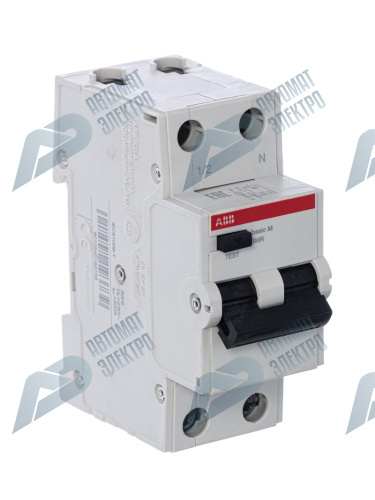 ABB Выключатель автоматический дифференциального тока, 1P+N, 25А, C, 4.5kA, 30мA, AC, BMR415C25 фото 4