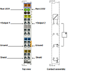 Beckhoff. 2-канальный модуль аналогового выхода -10 В…+10 В, 16 бит - KS4132 Beckhoff