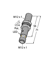 Емкостной датчик TURCK BC3-M12-AP6X-H1141