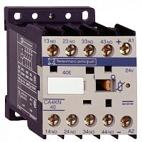 SE Auxiliary contactors Промежуточное реле 4НО, цепь управления 110В DC винтовой зажим
