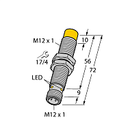 Индуктивный датчик TURCK NI8U-M12EE-AP6X-H1141