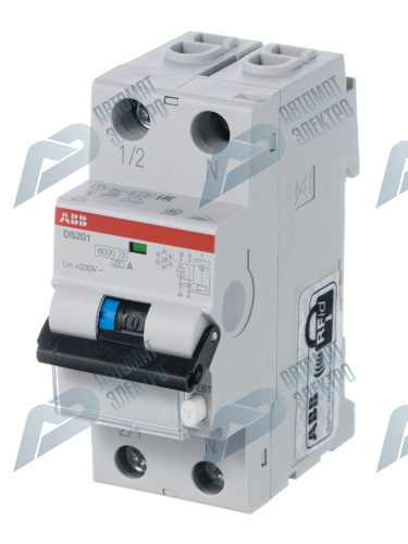 ABB Выключатель автоматический дифференциального тока DS201 B16 A30