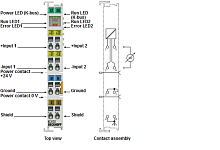 Beckhoff. 2-канальный модуль аналогового входа -10 В…+10 В, дифференциальный вход,16 бит, - KS3132 Beckhoff