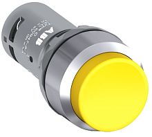 ABB Кнопка CP3-30Y-20 желтая с выступающей клавишей без фиксации 2НО