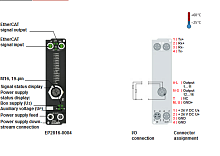 Beckhoff. EtherCAT Box, 16 цифровых выхода, 24 В постоянного тока, Imax = 0,5 A (? 4 A), 2 x D-Sub, 9-контактный; I/O штекер D-Sub - EP2816-0010 Beckhoff