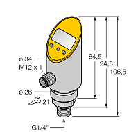 Датчик давления TURCK PS250R-304-2UPN8X-H1141