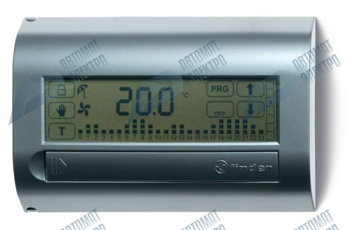 Finder Комнатный цифровой термостат с недельным таймером Touch Basic; сенсорный экран; питание 3В DС; 1СО 5А; монтаж на стену; цвет белый; упаковка 1ш