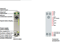 Beckhoff. EtherCAT Box, литой цинковый корпус, интерфейс инкрементального энкодера, 32 или 16 бит, двоичный, 24 В постоянного тока вход, М12 - ER5151-0002 Beckhoff