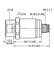 Датчик давления TURCK PT60R-1001-U1-H1144