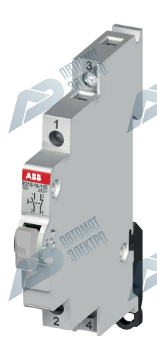 ABB E215-16-11B Кнопка без подсветки прозрачная на DIN-рейку