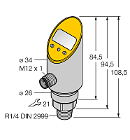 Датчик давления TURCK PS040V-310-LI2UPN8X-H1141