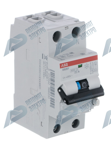 ABB Выключатель автоматический дифференциального тока DS201 B25 A30 фото 3