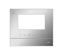 ABB Рамка для абонентского устройства 4,3, серебристый глянцевый, с символом индукционной петли