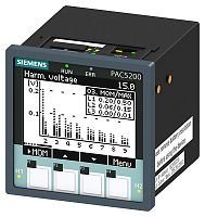 7KM5412-6BA00-1EA2 SENTRON, measuring device and power quality recorder, 7KM PAC5200, LCD, L-L: 690 V, L-N: 400 V, MODBUS TCP, apparent / active / reactive energy / cos phi, harmonics: 2nd - 40th, THD, Cl. 0.5 acc. to IEC61557- 12 or Cl. 0.5S acc. to IEC6