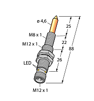 Магнитный датчик TURCK NIMFE-EM12/4.6L88-UP6X-H1141/S1182