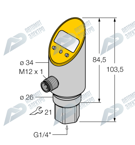Датчик давления TURCK PS100R-301-LI2UPN8X-H1141