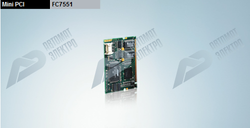 Beckhoff. Интерфейсная плата SERCOS Master PC, 1 канал, интерфейс мini-PCI, с 128 КБ NOVRAM, включая плату подключения с 2 оптоволоконными встроенными разъёмами - FC7551-0002 Beckhoff