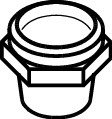 Гнездо для смотрового стекла, SGP 3 4 RX, 3 4 дюйма, NPT 014L0005