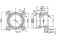 ВСАСЫВАЮЩИЙ ФЛАНЕЦ, СТАЛЬНОЙ, 3 ДЮЙМА 100151-1