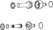 КОМПЛЕКТ - КЛАПАНЫ ОХЛАЖДЕНИЯ В СБОРЕ - TT350, 380V 100281-5