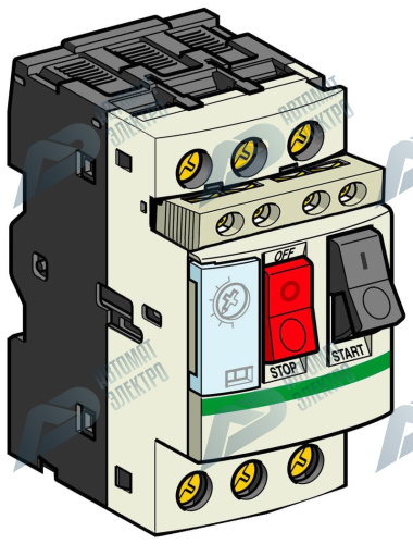 SE GV2 Автоматический выключатель с комбинированным расцепителем 0,63-1А+кон фото 4