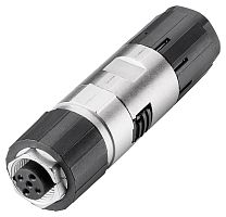 6GK1905-0EB10-6AA0 PB FC M12 CABLE CONNECTOR PRO, M12 PLUG-IN CONNECTOR, W. ROBUST METAL HOUSING A. FC CONNECT. SYSTEM, WITH AXIAL CABLE OUTLET, FOR USE WITH ET200PRO, SOCKET INSERT, (B-CODED) PACKAGING UNIT 1 PCS