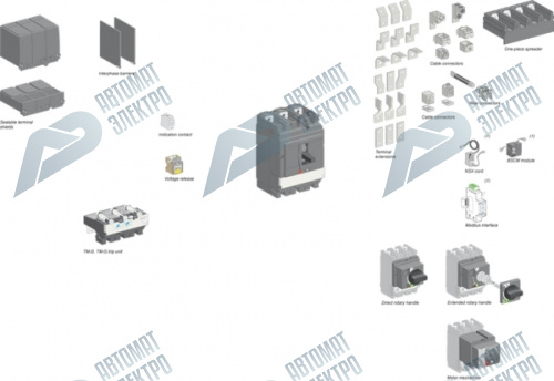 SE Compact NSX 3P Клемные заглушки для посл.соединения NSX400-630 фото 2