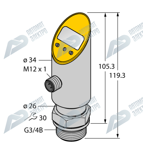 Датчик давления TURCK PS001R-606-LI2UPN8X-H1141