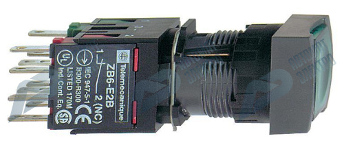 SE Кнопка 16мм 12-24В с подсветкой, зеленая (XB6CF3B5B) фото 4