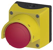 3SB3801-2EA30-0CC0 HOUSING BOX ЖЕЛТАЯ С ГРИБОВИДНОЙ КНОПКОЙ С ФИКСАЦИЕЙ 60 MM ДЛЯ PADLOCK