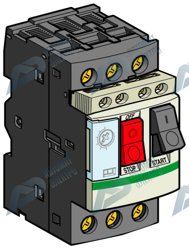 SE GV2 Автоматический выключатель с комбинированным расцепителем 2,5-4А +кон фото 5