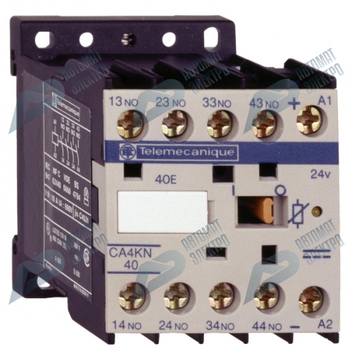 SE Auxiliary contactors Промежуточное реле 4НО, цепь управления 110В DC винтовой зажим фото 3