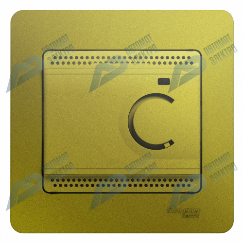 SE Glossa Фисташковый Термостат электронный теплогопола с датч, от +5 до +50°C,10A (в сборе)
